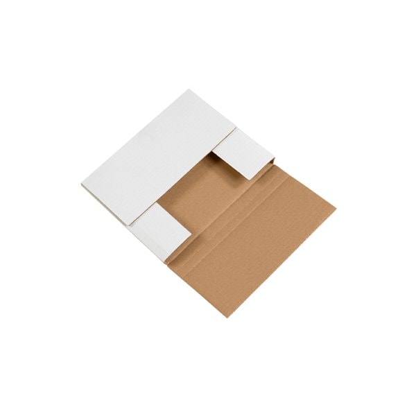 Bsc Preferred 10-1/4 x 8-1/4 x 1-1/4'' White Easy-Fold Mailers, 50PK BUY00016776 - main